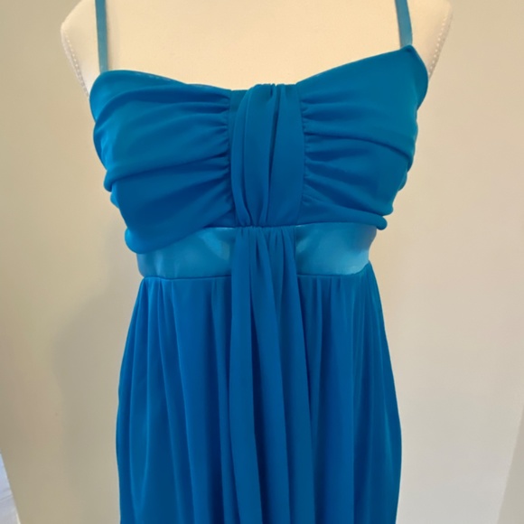 Le Chateau dark teal blue dress - Picture 2 of 3
